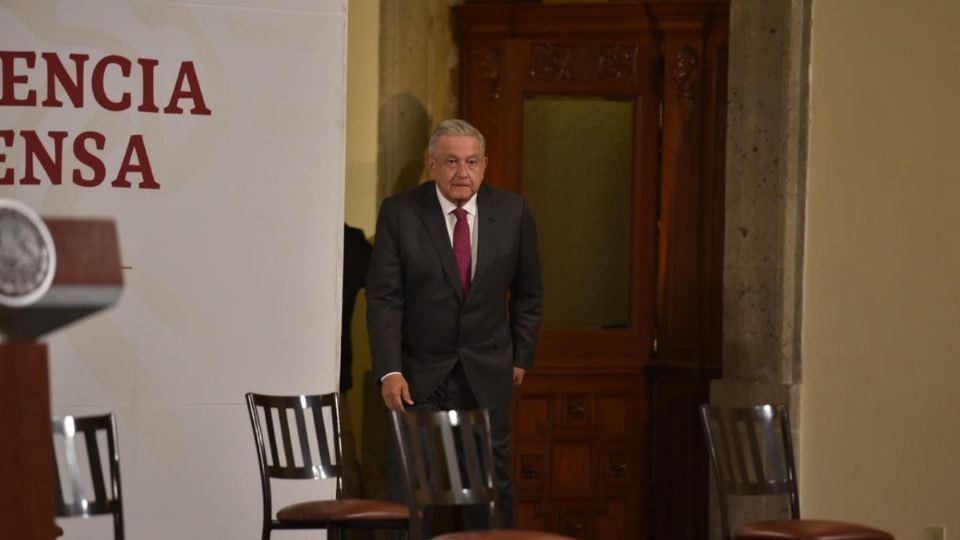 El presidente López Obrador desde su conferencia matutina. Foto: Daniel Ojeda