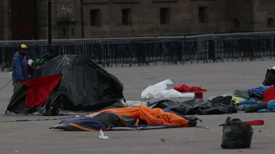 La plancha de la Plaza de la Constitución quedó liberada en un 70 por ciento Foto: Cuartoscuro