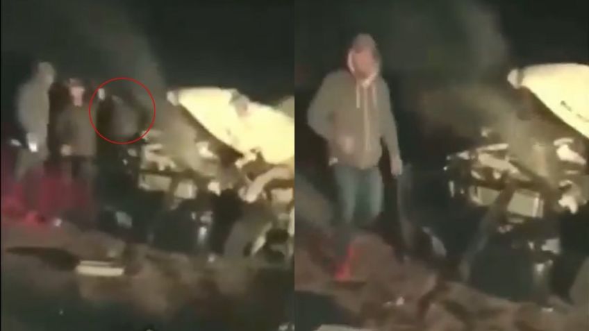 VIDEO VIRAL: ¡Indignante! Hombres roban pertenencias de policía fallecido en accidente, hay un detenido