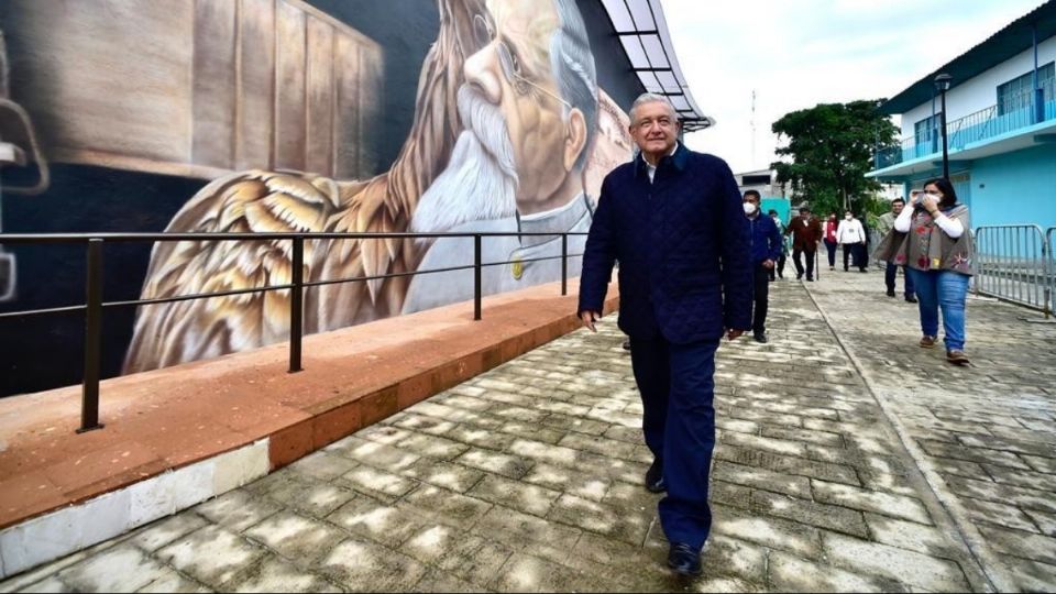 Andrés Manuel López Obrador durante su vista a Puebla. Foto: Especial