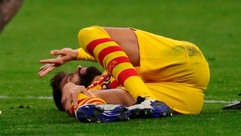 ¡Malas noticias! Piqué podría estar fuera de las canchas hasta 8 meses