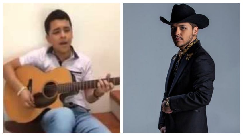 Christian Nodal: Así lucía cuando cantaba en los pasillos de la SECUNDARIA antes de ser famoso