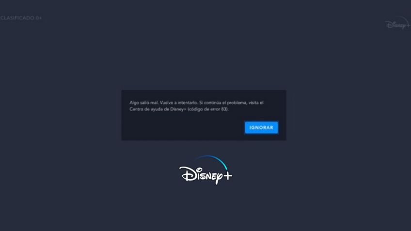 Disney Plus: ¿Qué hacer si te aparece el código de error 83?