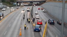 Choque entre MOTO y automóvil en primer día del carril reversible en CDMX