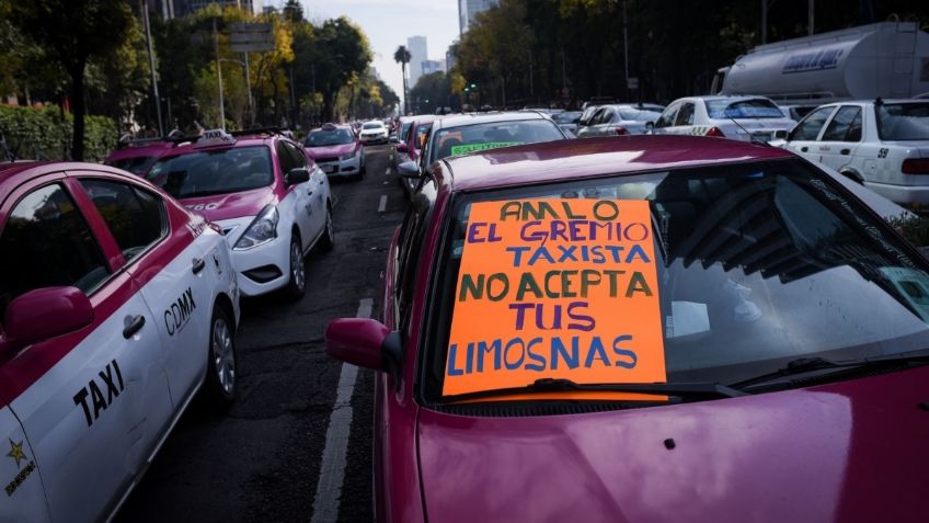 MARCHAS CDMX: Taxistas de la CDMX, feministas y defensores de la cannabis se manifiestan este lunes