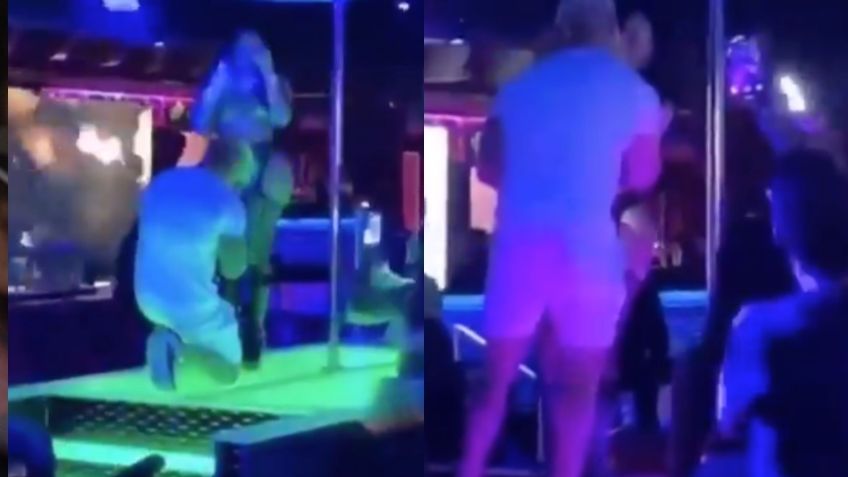 ¡Eso es amor! Le propone MATRIMONIO a su novia durante su trabajo como bailarina exótica: VIDEO