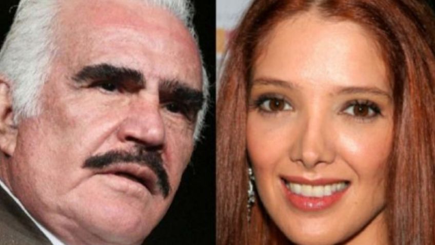 Adela Noriega recibe un BESO de Vicente Fernández y así reacciona: VIDEO