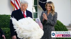 Trump indulta su último pavo en la Casa Blanca, pero evitar hablar de su derrota