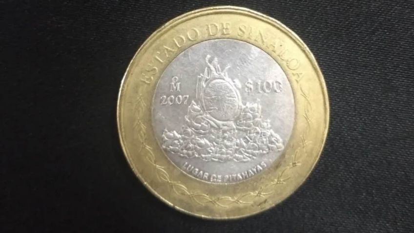 Moneda de 100 pesos con ERROR, valuada en 4 mil 500 pesos