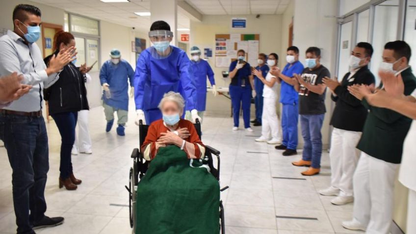 Mujer de 97 años gana la batalla contra el coronavirus en Hospital Santa Cecilia