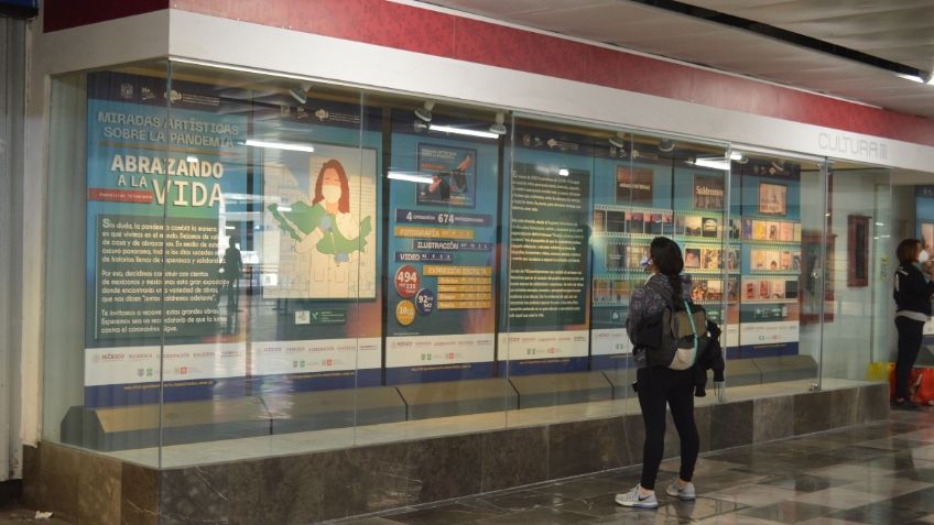 UNAM presenta exposición artística sobre la pandemia en el Metro de la CDMX