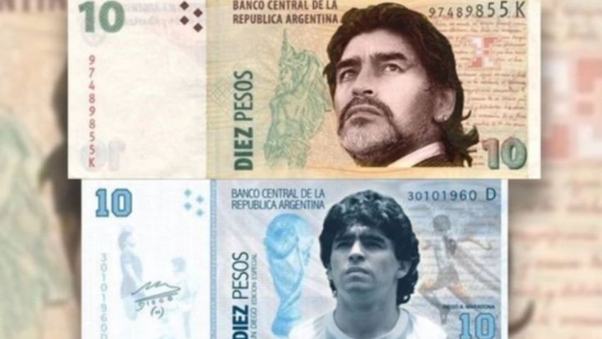 Usuarios de Redes sociales proponen que Maradona aparezca en BILLETE de DIEZ pesos