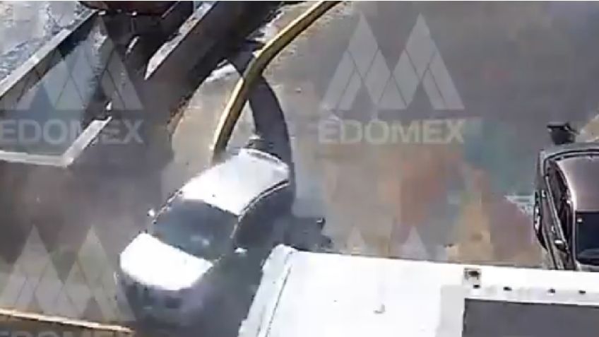 VIDEO VIRAL: ¡Rápido y furioso! Camión embiste a automóvil y se da a la fuga en el Edomex