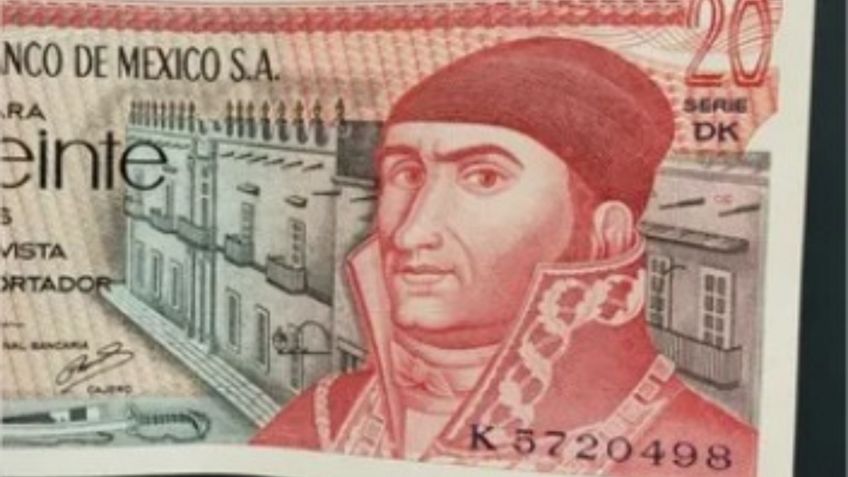 Billete antiguo de 20 pesos tiene un PRECIO de más de MIL PESOS