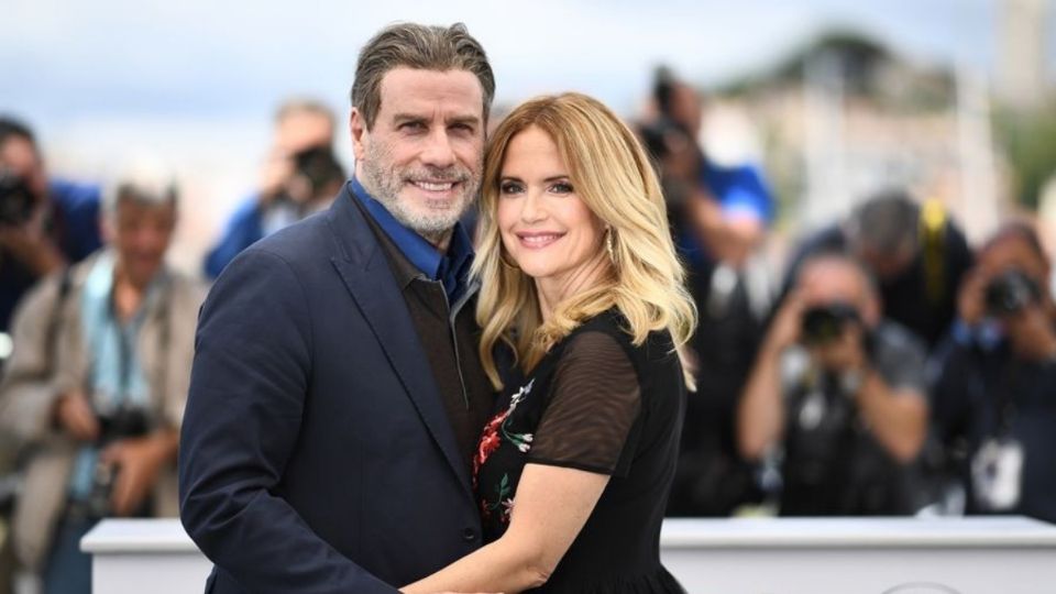 Kelly Preston y John Travolta. Foto: AFP