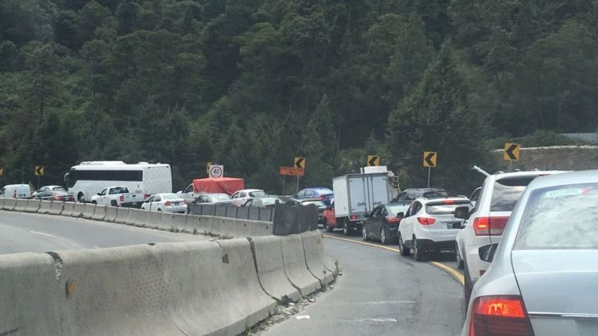 ¡Toma nota! Este lunes inicia el cierre de carriles en la México-Toluca