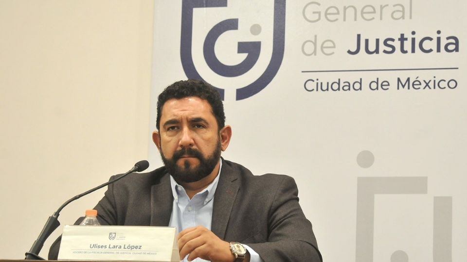 El vocero de la FGJ, Ulises Lara, presentó un informe sobre el homicidio del empresario. Foto: Especial