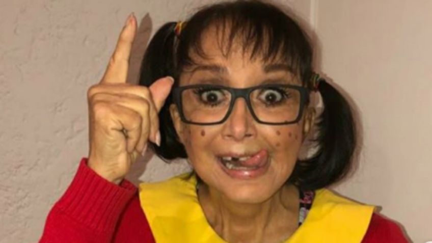 ¡Irreconocibles! "La Chilindrina" revela FOTO inédita junto a Verónica Castro