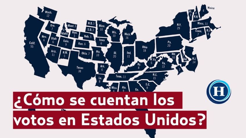 Cómo se cuentan los votos en Estados Unidos: Así funciona el sistema electoral | VIDEO