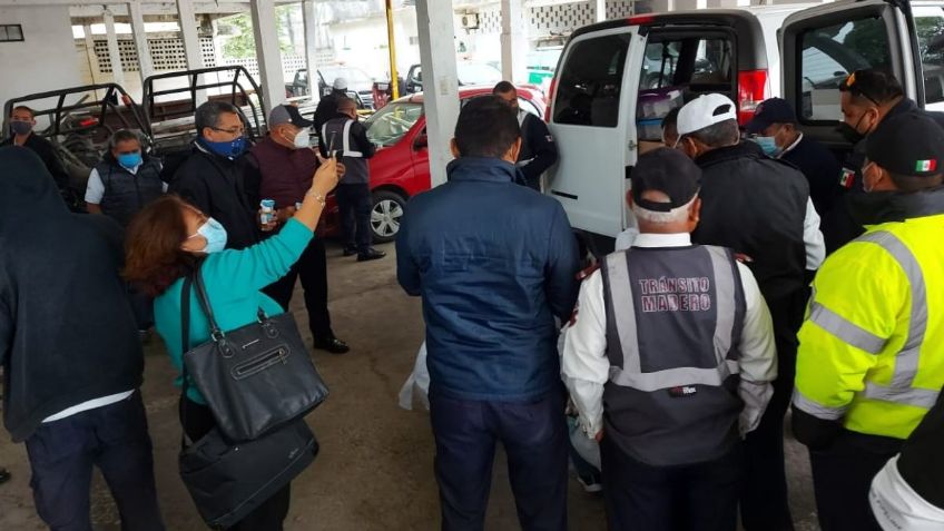 Aplican operativo sorpresa en delegación vial de Madero, Tamaulipas