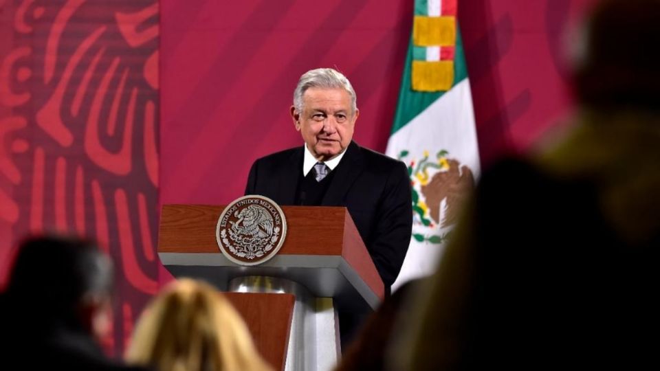 El presidente López Obrador desde la conferencia matutina. Foto: Presidencia