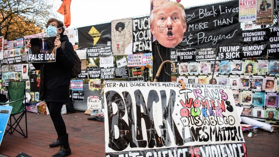 WASHINGTON. Protestaron ayer en la plaza Black Lives Matter, frente a la Casa Blanca. Foto: Archivo/ AFP