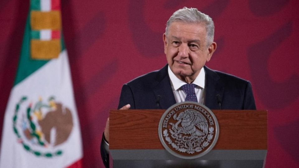 El presidente López Obrador desde la conferencia matutina en Palacio Nacional. Foto: Presidencia