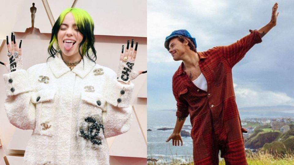 Billie Eilish y Harry Styles en miniserie de Gucci. Foto: Instagram