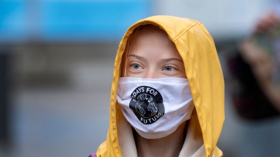 Greta Thunberg troleó a Donald Trump. Foto: AP