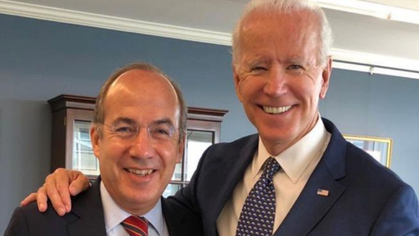 Felipe Calderón presume su relación de "aprecio" con el candidato Joe Biden