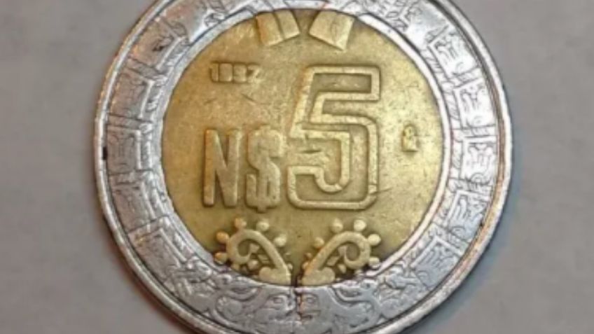 Moneda de 5 PESOS se vende hasta en 3 mil 300 en internet; estos son los detalles