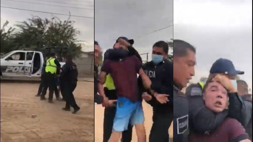 VIDEO: Denuncia a policías de Mexicali por “uso excesivo de la fuerza” durante detención