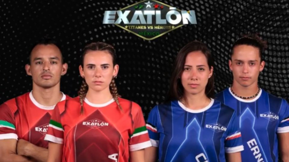 Estos son los cuatro atletas que se incorporarán este fin de semana a la competencia. FOTO: @exatlonmx