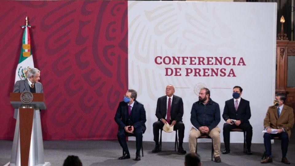 Conferencia matutina desde Palacio Nacional. Foto: Presidencia