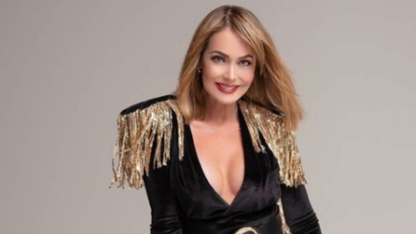 Gaby Spanic roba las miradas en vestido tricolor y botas negras: FOTO