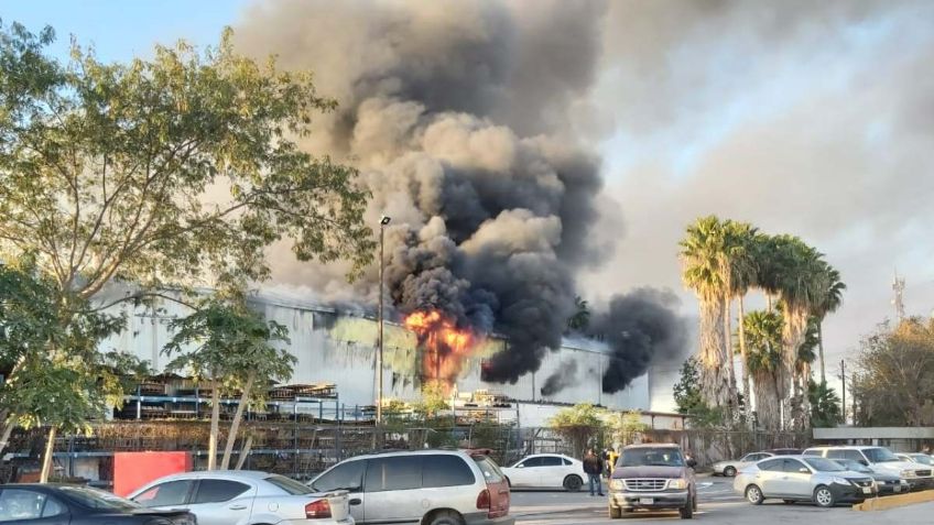 Incendio  en Tamaulipas consume maquilladora