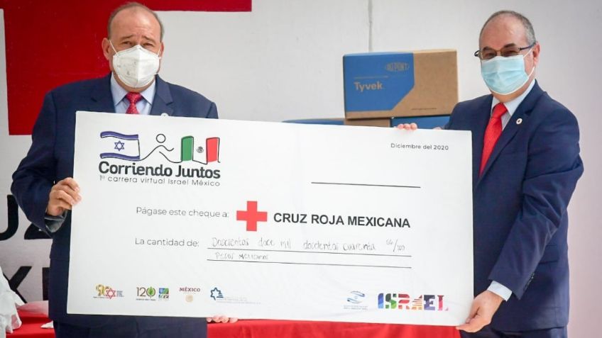 Embajada de Israel entrega ayuda humanitaria a la Cruz Roja Mexicana