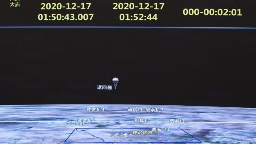 Sonda lunar llega a China