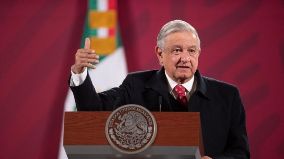 El presidente López Obrador desde la conferencia matutina. Foto: Presidencia