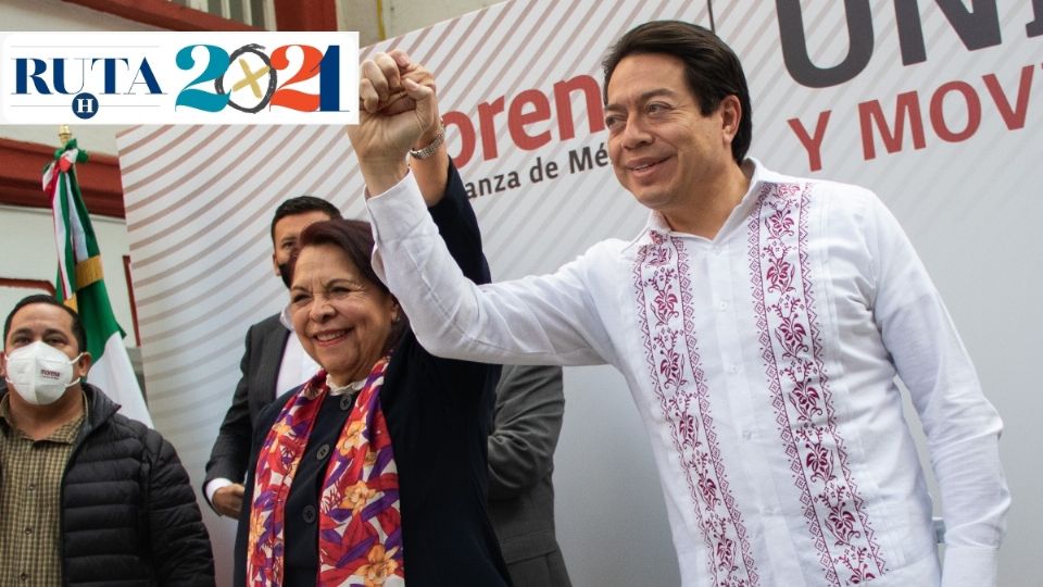 PRESENTACIÓN. en la sede de Morena, en la CDMX hicieron el anuncio de los resultados de la encuesta de Querétaro. Foto: Cuartoscuro