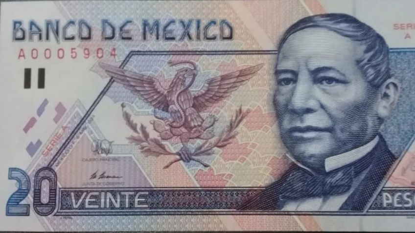 Billete de 20 pesos de Benito Juárez se OFERTA en hasta ¡80 MIL PESOS! Aquí la razón