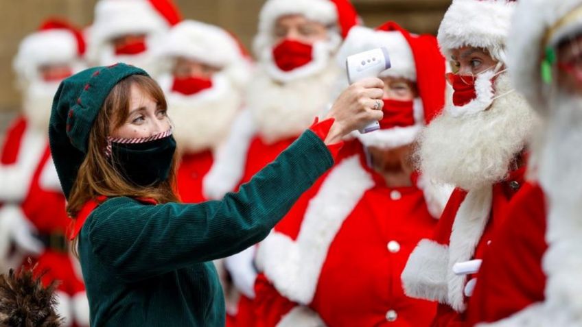 Lanzan polémica campaña donde Santa Claus aparece enfermo de COVID