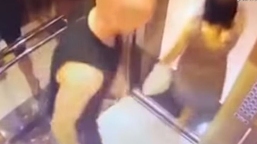 VIDEO VIRAL: Hombre ACOSA a mujer dentro de ELEVADOR y recibe multa de ¡170 pesos!