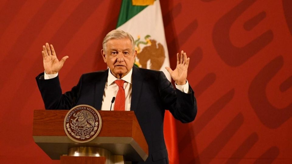 El presidente López Obrador desde su conferencia matutina. Foto: Leslie Pérez