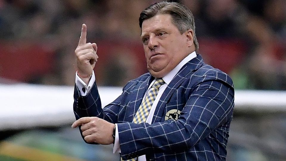 Miguel Herrera en su etapa como entrenador del América. Foto: AFP