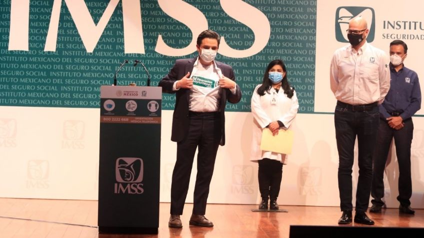 Más de 300 trabajadores de la salud del IMSS llegaron este día a la Ciudad de México para integrarse a la Operación Chapultepec