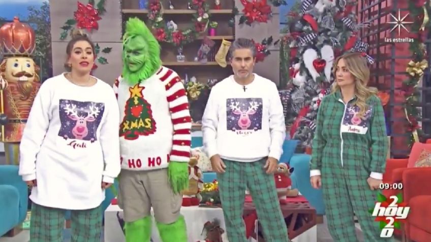 'El Grinch' visita a los conductores del programa HOY