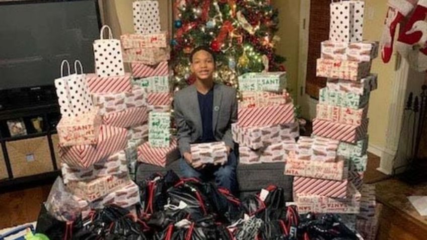 ¡Feliz Navidad! Joven junta 119 mil pesos; los usa para dar regalos a 60 familias sin recursos