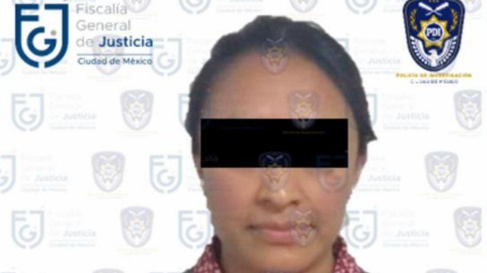 La mujer fue identificada como María 'N'. Foto: FGJ CDMX