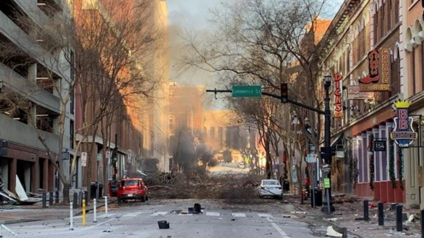 Se viraliza VIDEO del momento exacto de la explosión en Nashville